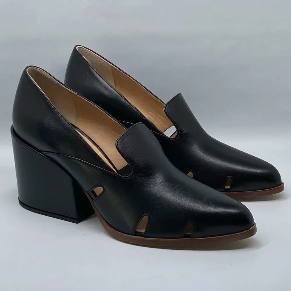 Gabriela Hearst Eliza 80MM Leather Loafers size 39